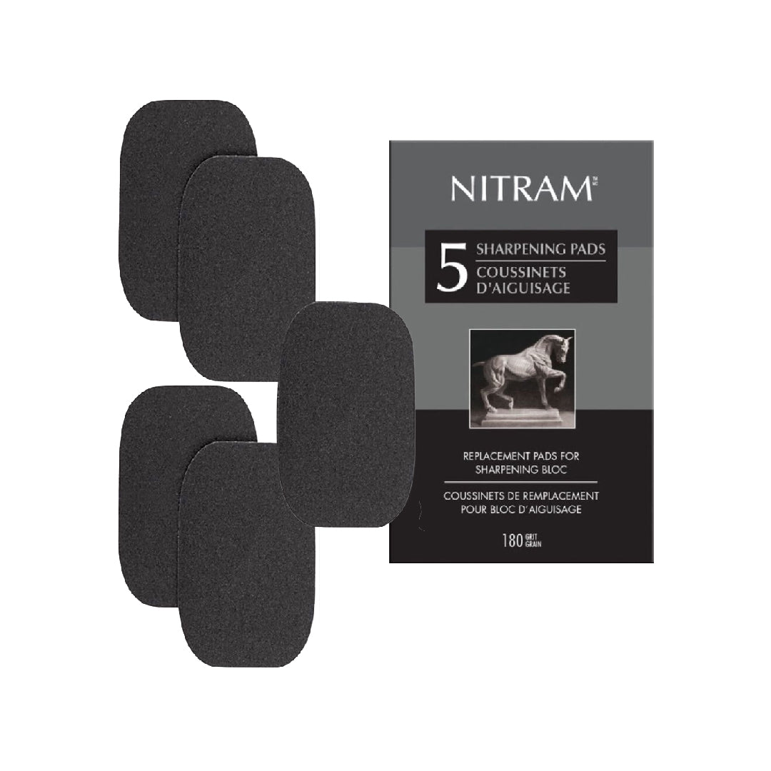 Nitram Sharpening Bloc Replacement Pads - Pack of 5 (700328)