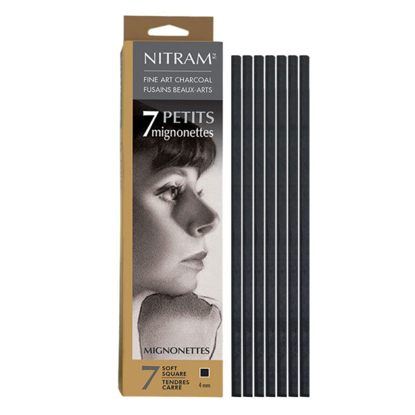 Nitram Mignonette Charcoal Bâton Refills 4mm - Pack of 7 (700330)