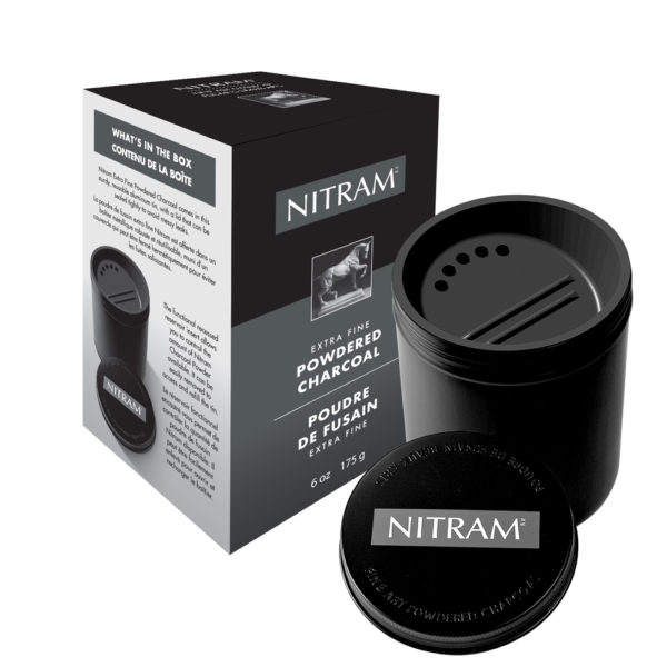 Nitram Extra Fine Powdered Charcoal 175g Tin (700336)