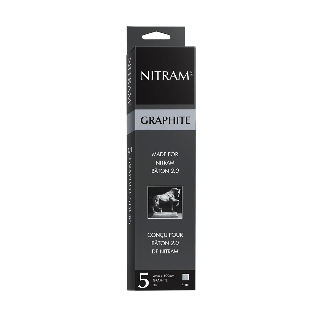 Nitram Graphite Refills 3B 4mm - Pack of 5 (700343) - image 2
