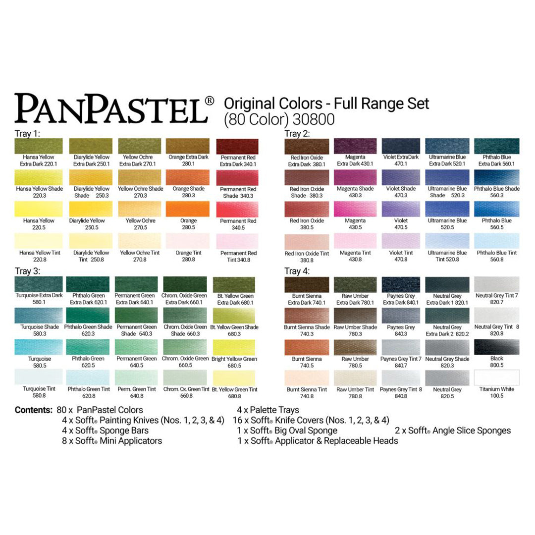 PanPastel Original Colors Set of 80 Color Kit