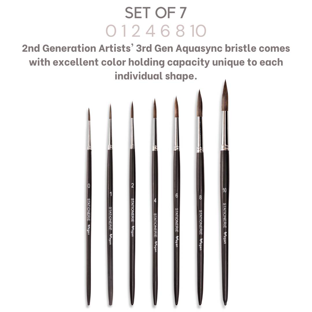 Stationerie Round Set Of 7 Lite Matte Edition