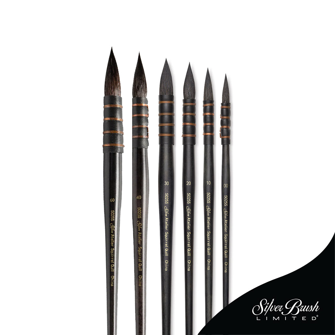 Silver Brush Atelier Series 5025S Squirrel Blend Brushes Open Stock (5025S)