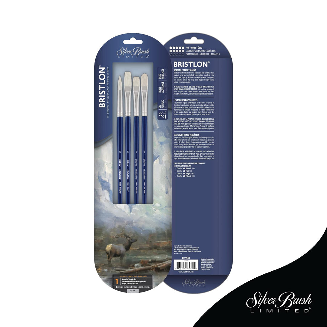 Silver Brush BR-1940 Bristlon Long Handle Brush Set (BR-1940)