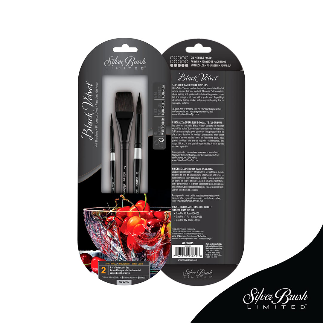 Silver Brush Limited WC-3201S Black Velvet Basic Watercolor Set (WC-3201S)