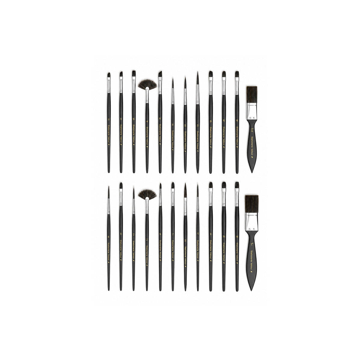 Stationerie Mixed Media Brush Set of 24