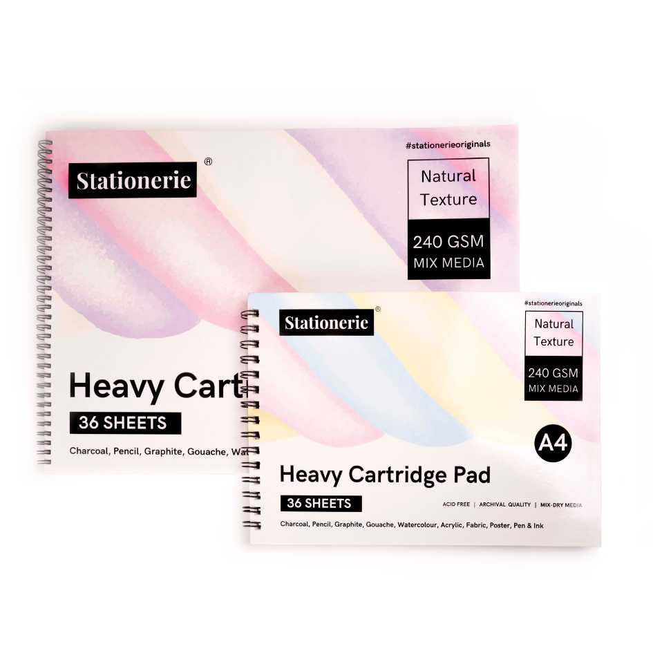 Stationerie Artists’ Heavy Cartridge A4 Pad 240gsm 36 Sheets