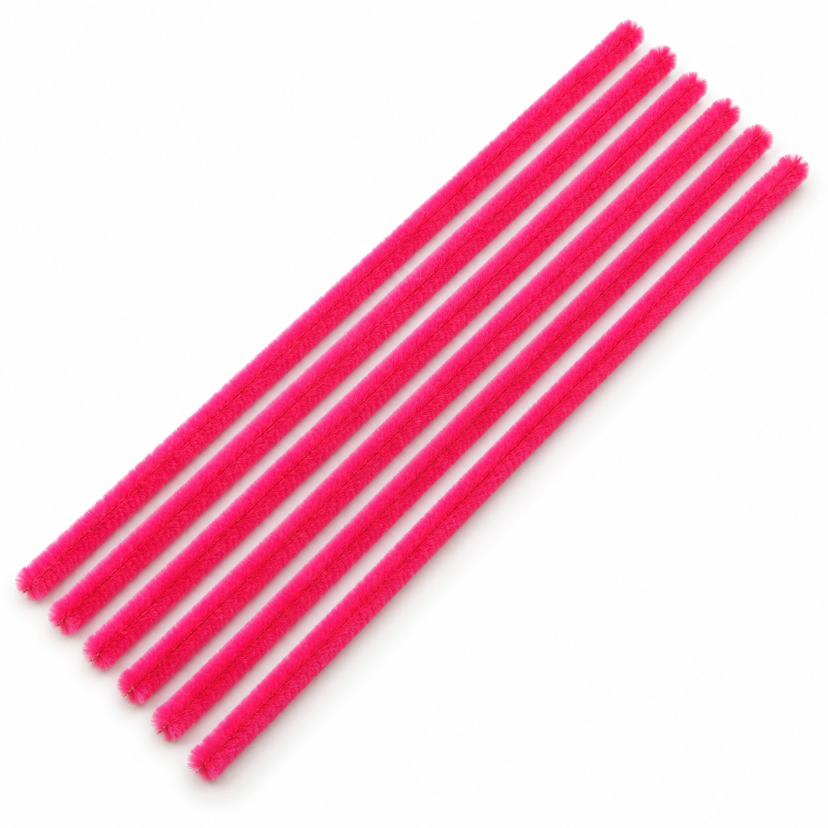 Dark Pink chenille pipe cleaners – AI colour illustration