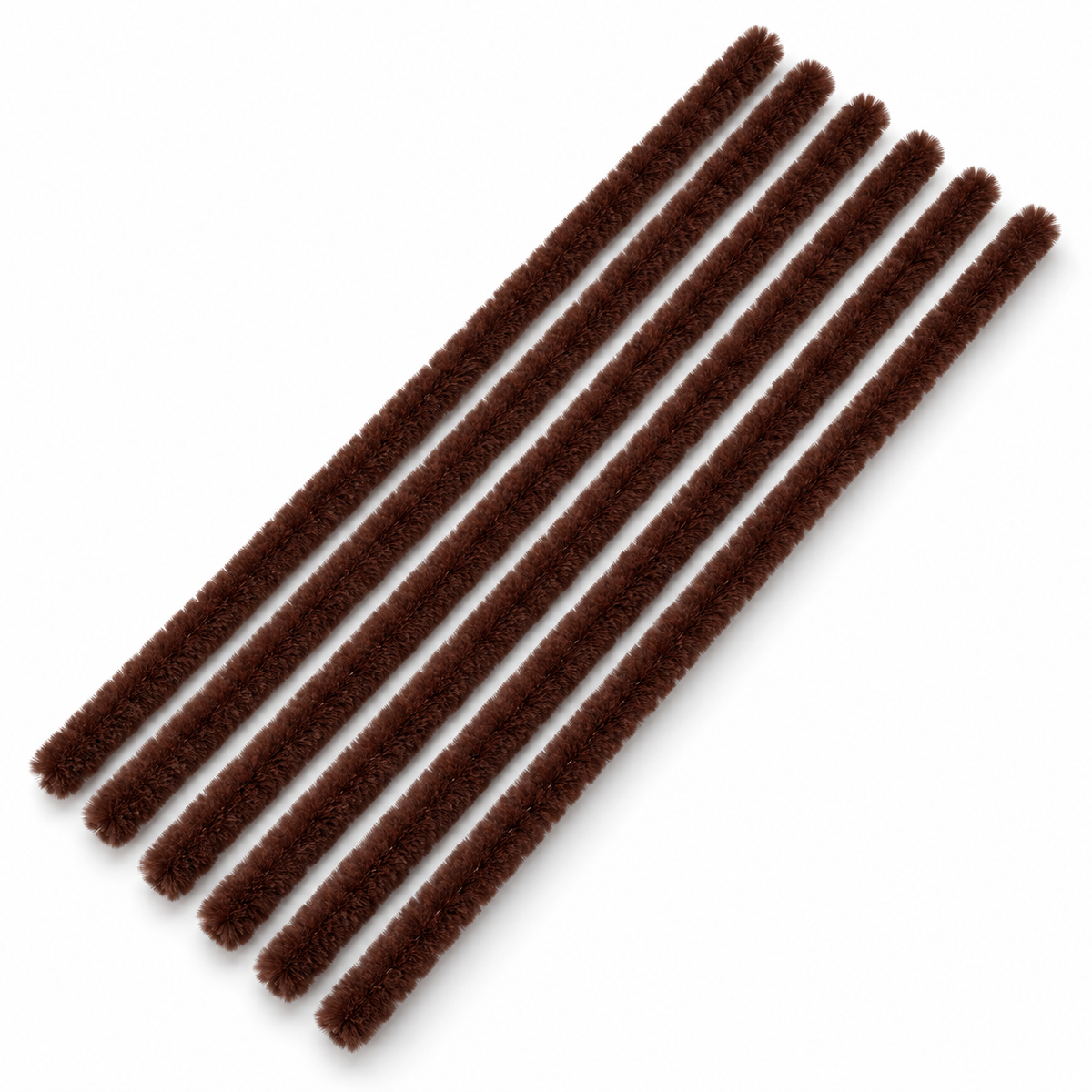 Espresso chenille pipe cleaners – AI colour illustration