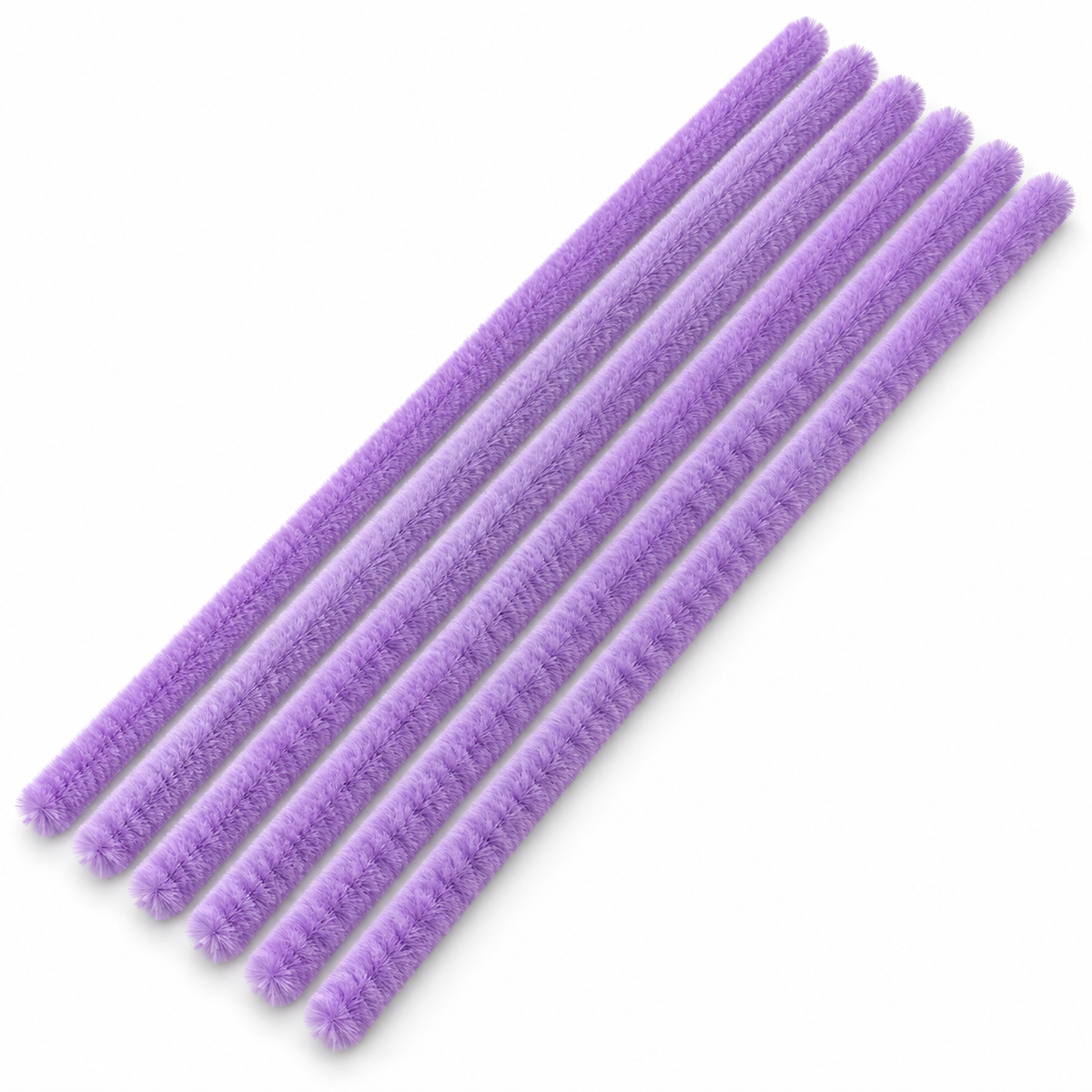 Lilac chenille pipe cleaners – AI colour illustration