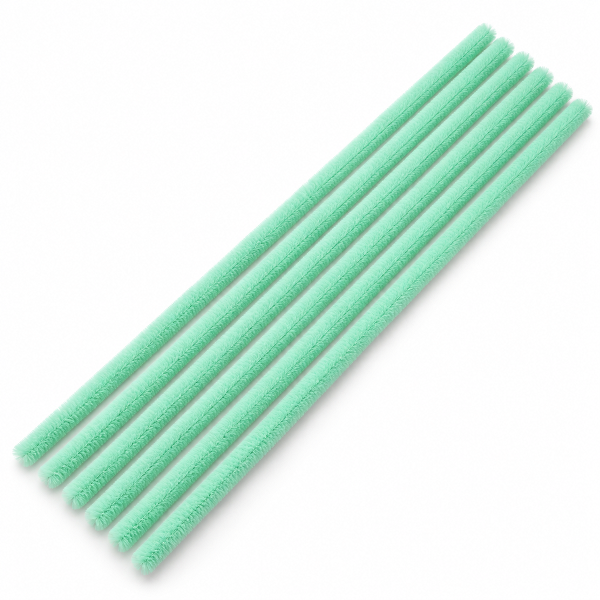 Mint chenille pipe cleaners – AI colour illustration