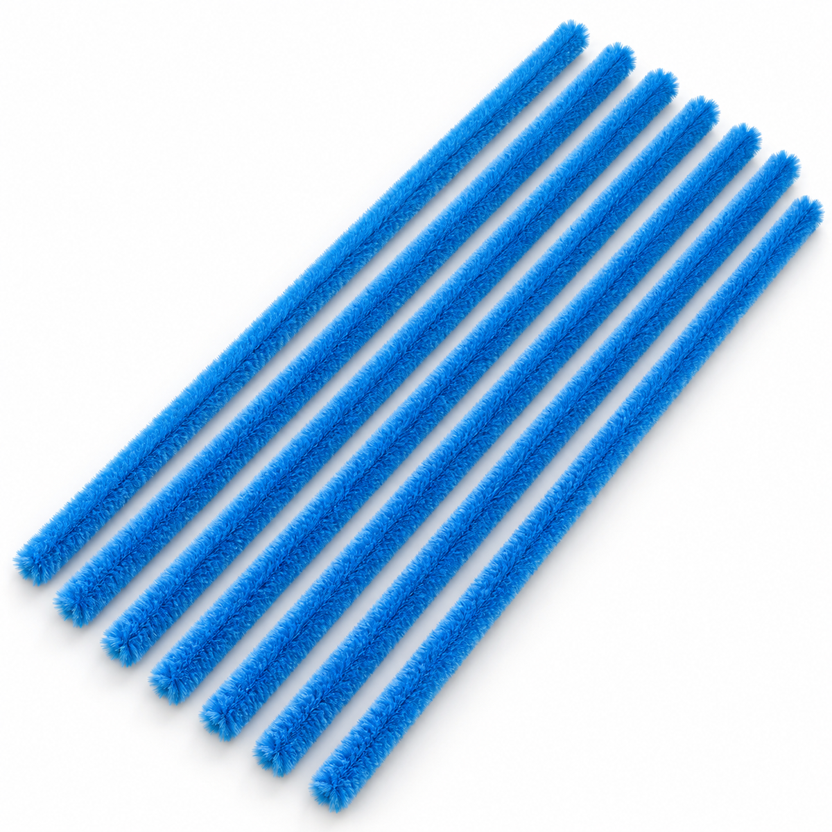 Ocean Blue chenille pipe cleaners – AI colour illustration