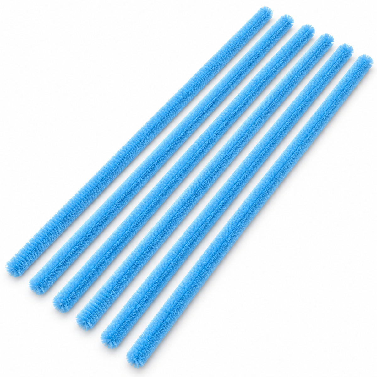 Sky Blue chenille pipe cleaners – AI colour illustration