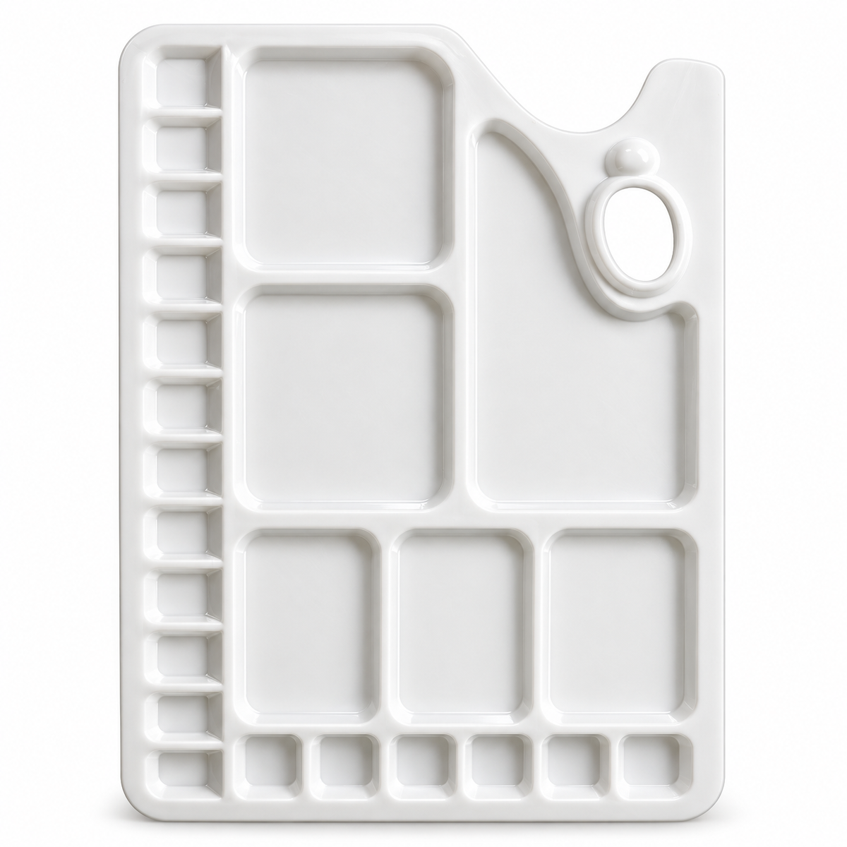Stationerie Plastic Palette Thin Large, model 404, on a white background
