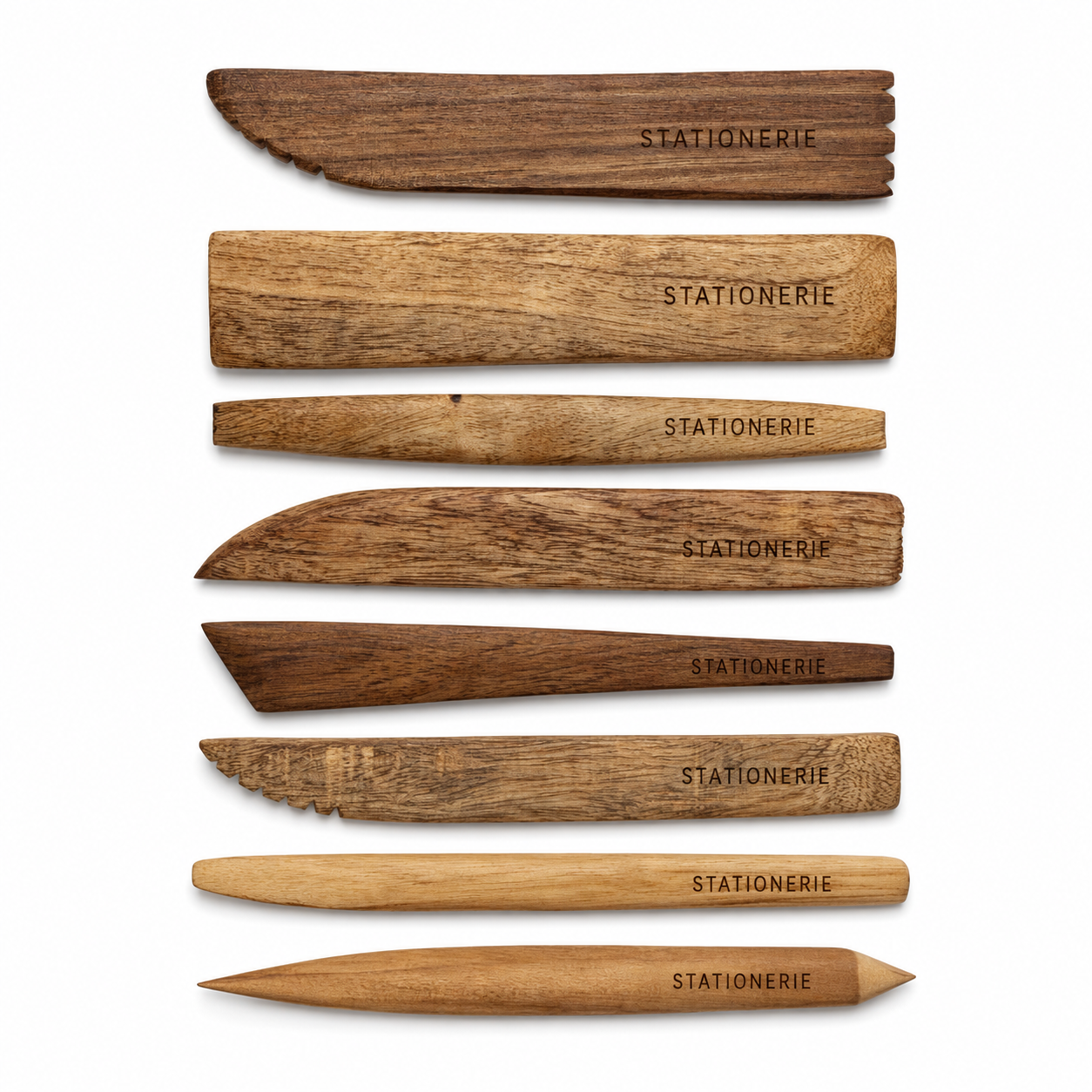 Stationerie TerraForm Wooden Clay Sculpting Tool Set of 8
