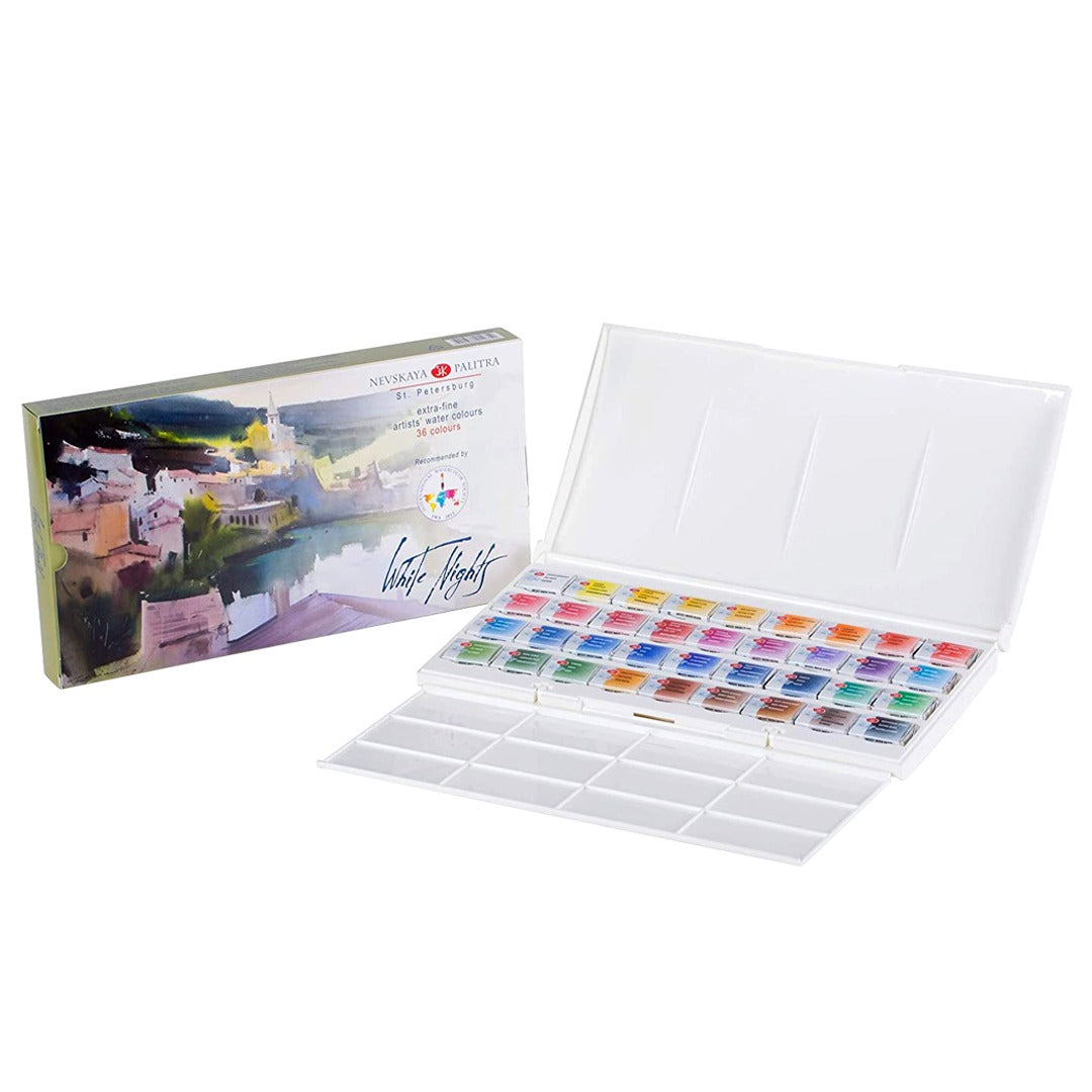White Nights Artist’s Water Colour Cake Set of 36 (“IWS Recommended”)