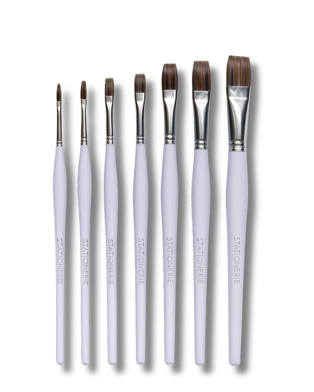 Stationerie Flat Set of 7 Velour Mix Media