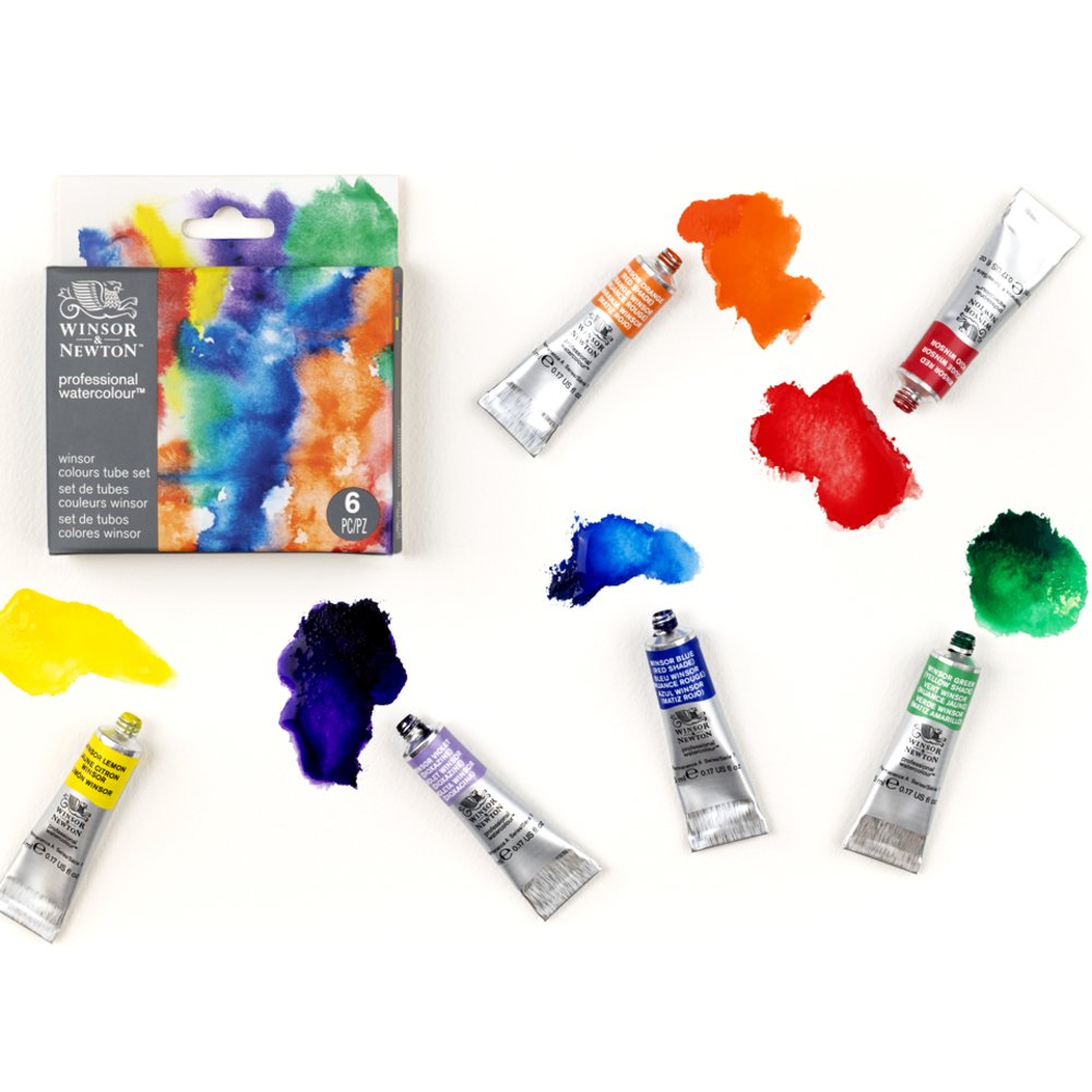 Winsor & Newton Professional Watercolour Winsor Set 6 x 5ml - detail
