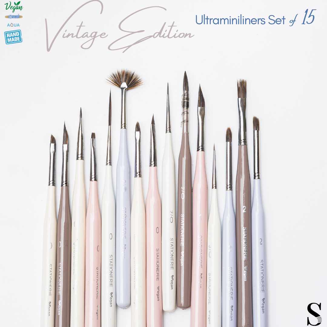 Stationerie Ultra Miniliners Set Of 15 Vintage Pastel Edition