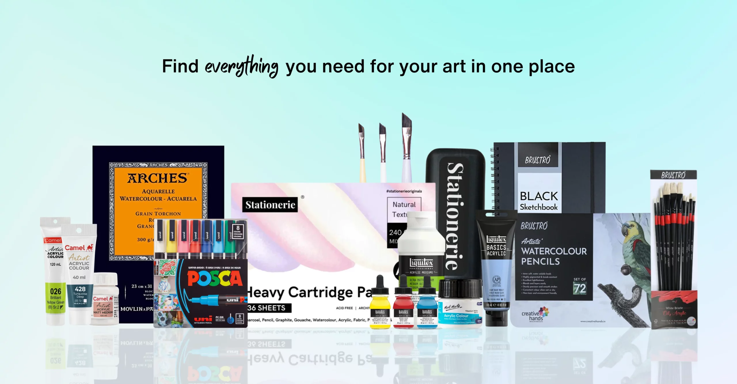 Find everything you need for your art in one place